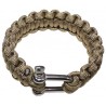 Apyrankė "PARACORD" su metaliniu užsegimu 2,3 cm, COYOTE
