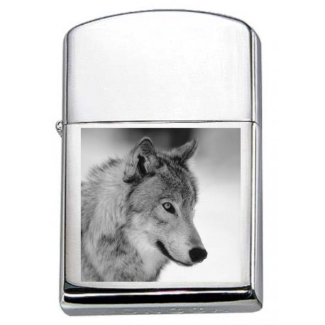 Graviruotas žiebtuvėlis "WOLF PORTRAIT III"